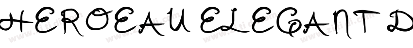 HEROEAU ELEGANT DEMO字体转换